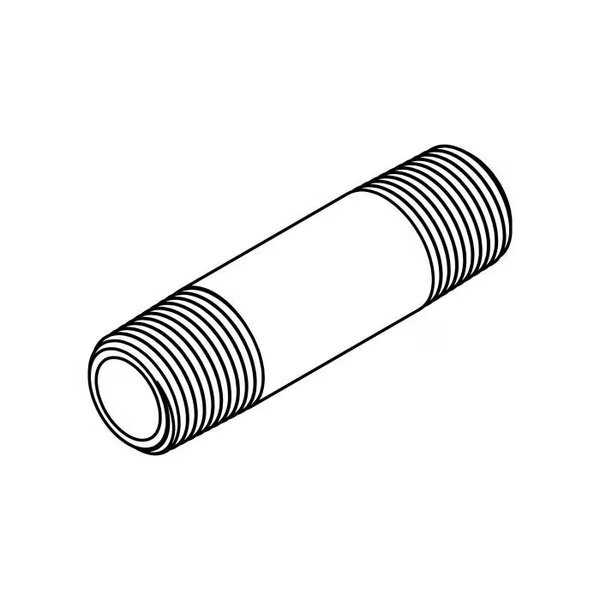 Hydraulic Fitting-Steel02MP-02MP LONG NIPPLE 4.0